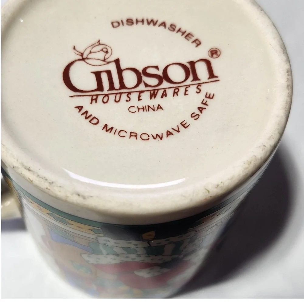 Vintage Gibson Santa Coffee Mug Sneaky Santa‎ Christmas Mug